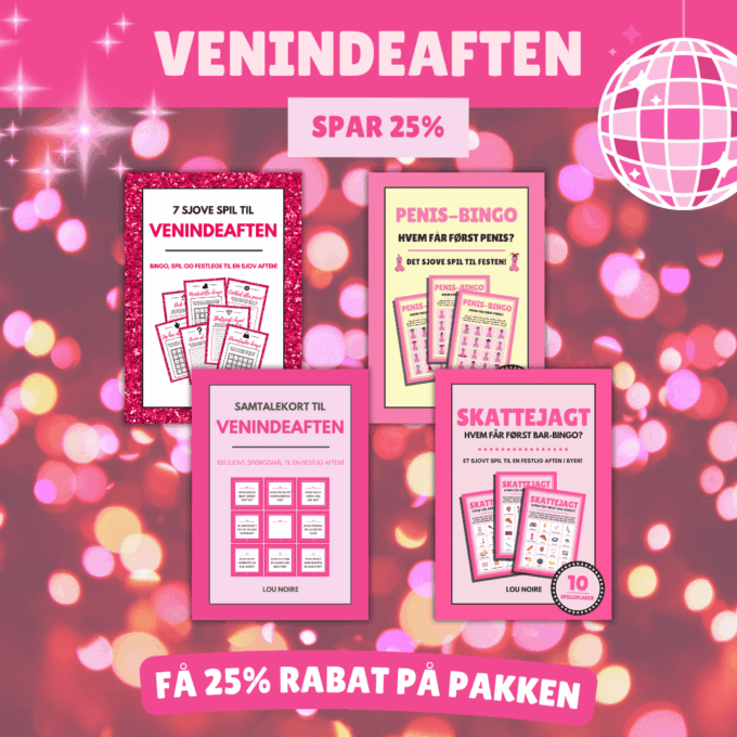 Den Sjove Venindeaften-pakke - Cover - Lou Noire