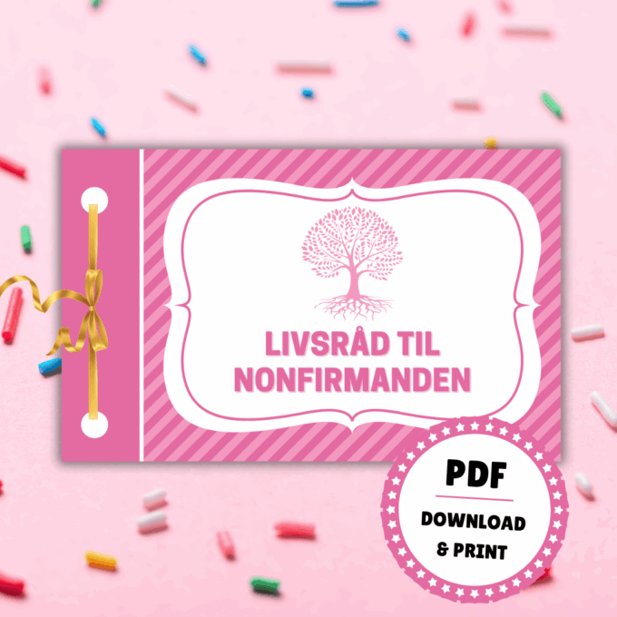 Forside - Livsråd til nonfirmanden - pink - Lou Noire