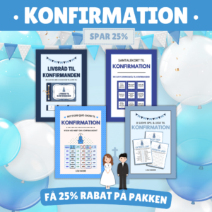 Konfirmationspakken - Lou Noire - Blå - Spar 25%