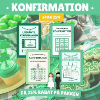 Konfirmationspakken - Lou Noire - Grøn - Spar 25%