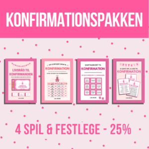 Konfirmationspakken - pink - Lou Noire - indhold