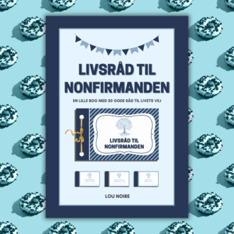 Livsråd til nonfirmanden - blå - Lou Noire - Cover