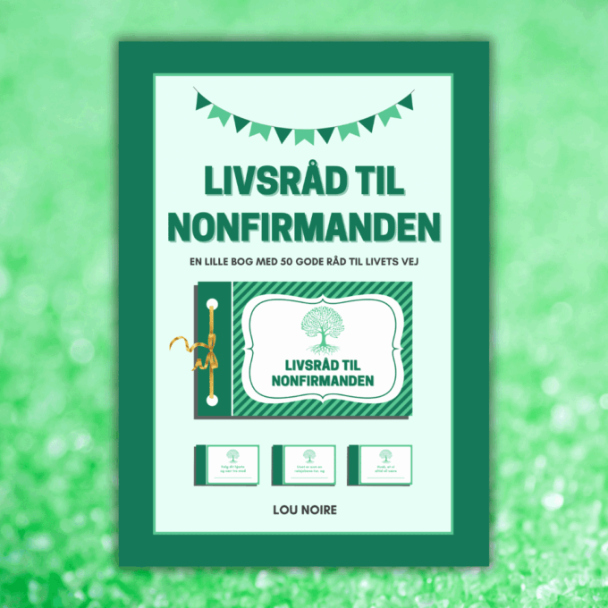 Livsråd til nonfirmanden - grøn - Lou Noire - Cover