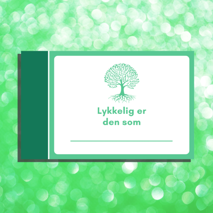 Livsråd til nonfirmanden - grøn - Lou Noire - Kort til nonfirmation