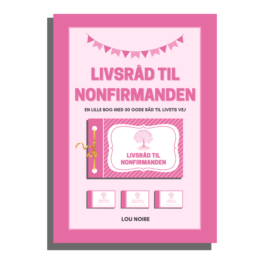 Livsråd til nonfirmanden - pink - Lou Noire - cover