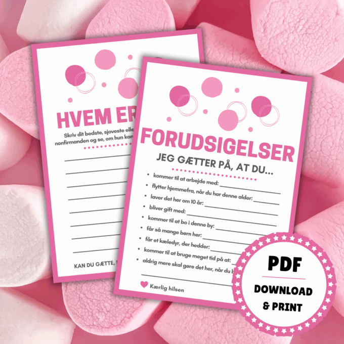 Quiz om nonfirmanden - 8 sjove spil og lege til nonfirmation - pink - Lou Noire