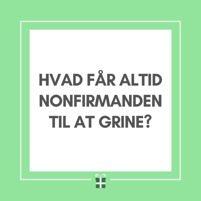 Samtalekort til nonfirmation – grøn - Lou Noire - Festligt indslag til nonfirmation