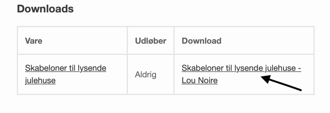 Download din ordre fra Lou Noire