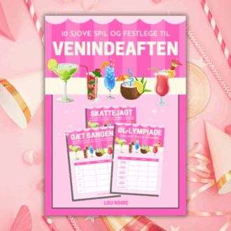 Cover - 10 sjove spil og festlege til venindeaften - Lou Noire