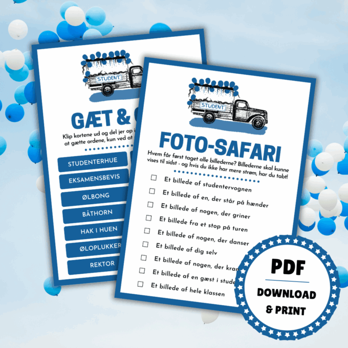 Foto-safari - 8 sjove spil til turen i studentervogn - hhx - Lou Noire