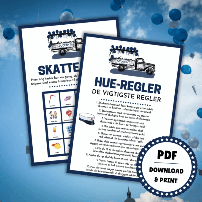 Hueregler - 8 sjove spil til turen i studentervogn - htx - Lou Noire