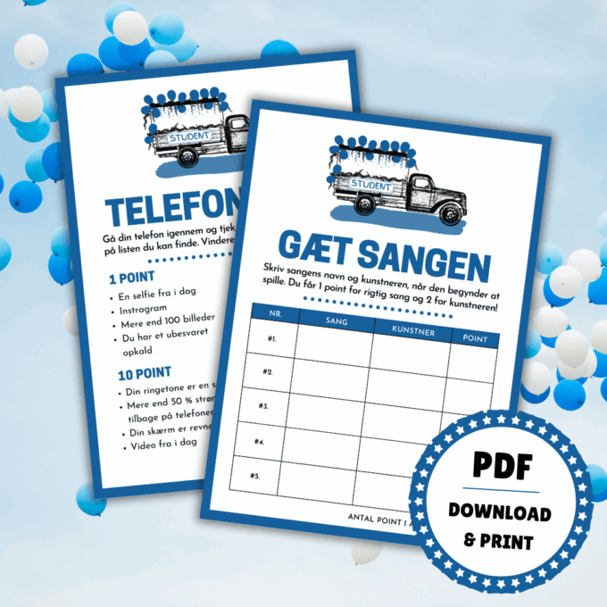 Konkurrence - 8 sjove spil til turen i studentervogn - hhx - Lou Noire