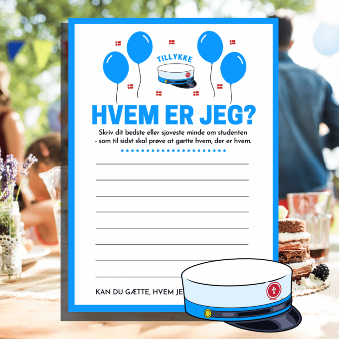 Lou Noire - 8 sjove spil og invitation til studenterfest - hf - Sjove lege