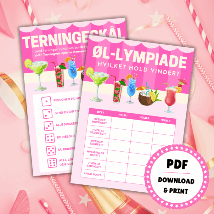 Øl-lympiade - 10 sjove spil og festlege til venindeaften - Lou Noire Øl-lympiade - 10 sjove spil og festlege til venindeaften - Lou Noire