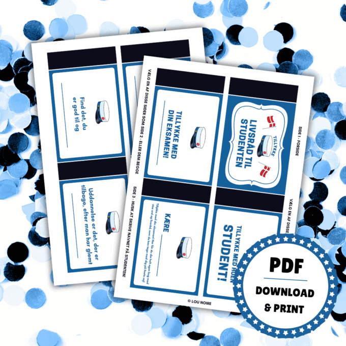 Print selv bog - Livsråd til studenten - hhx - Lou Noire