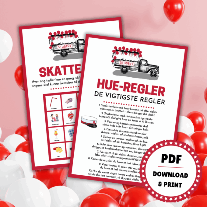 Regler for studenterhue - 8 sjove spil til turen i studentervogn - stx - Lou Noire