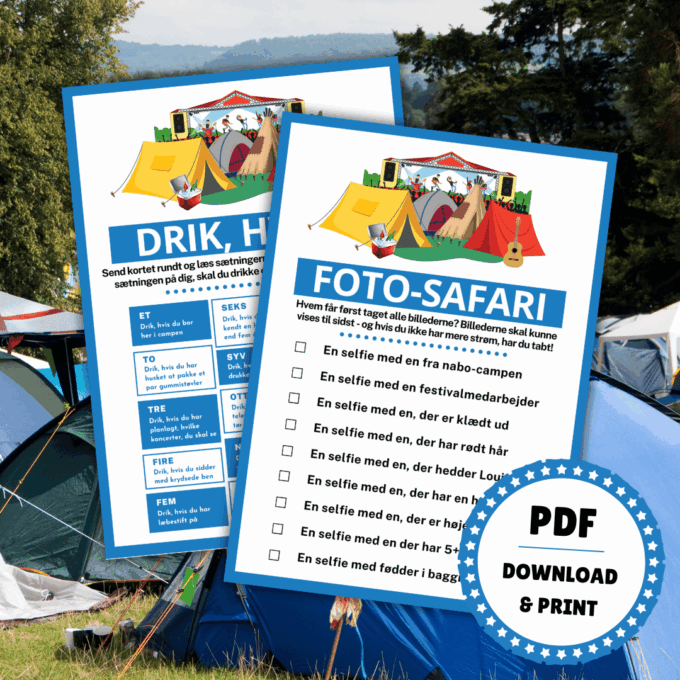 Sjove spil og lege til festival - Foto-safari - Lou Noire