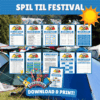 Sjove spil og lege til festival - Lou Noire - Print selv