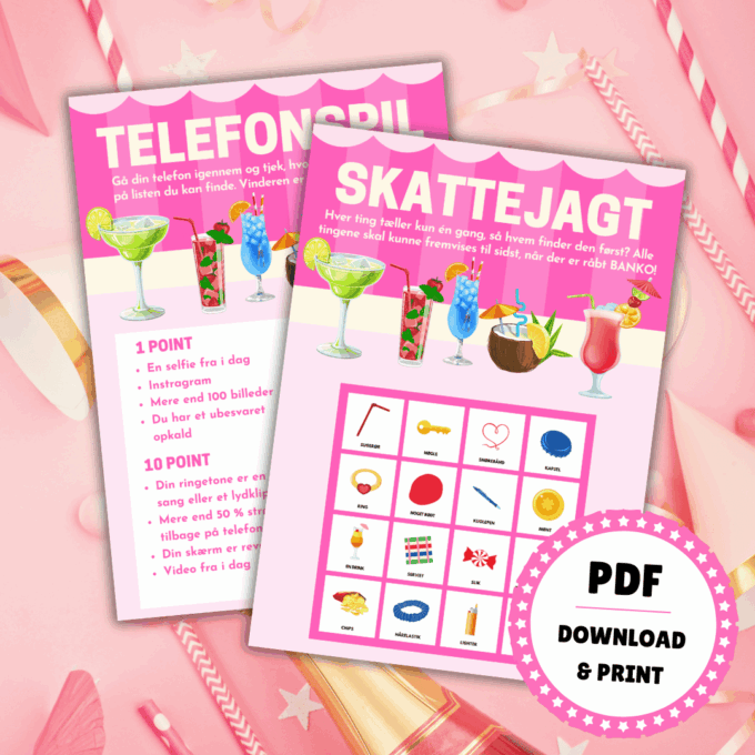 Skattejagt - 10 sjove spil og festlege til venindeaften - Lou Noire Skattejagt - 10 sjove spil og festlege til venindeaften - Lou Noire