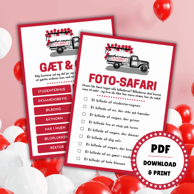 Underholdning - 8 sjove spil til turen i studentervogn - stx - Lou Noire