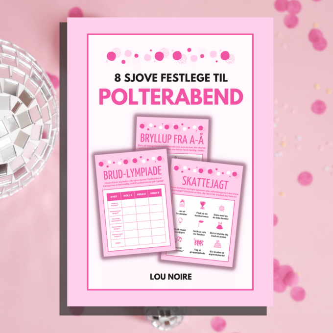 Lou Noire - 8 sjove festlege til polterabend - Cover Lou Noire - 8 sjove festlege til polterabend - Cover