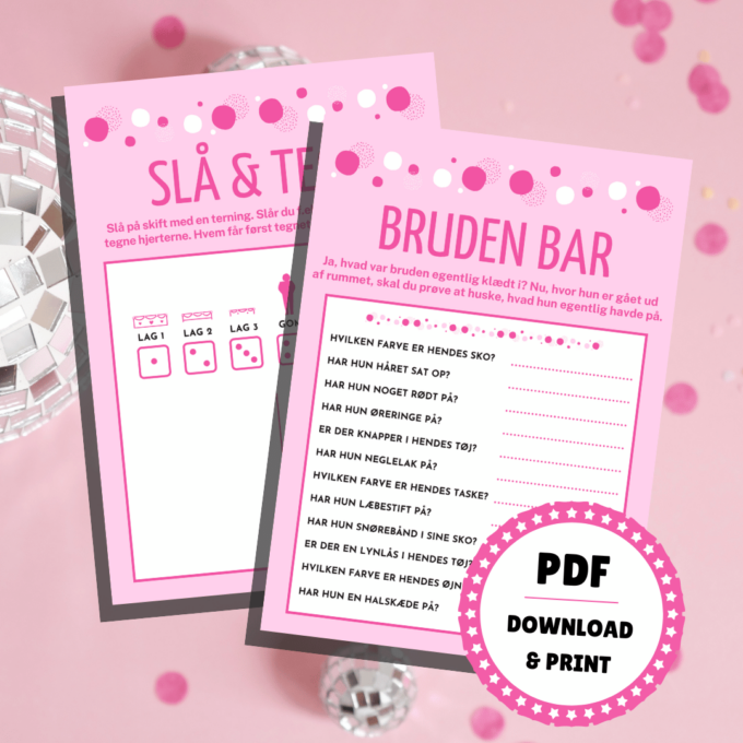 Lou Noire - 8 sjove festlege til polterabend - Festlege Lou Noire - 8 sjove festlege til polterabend - Festlege