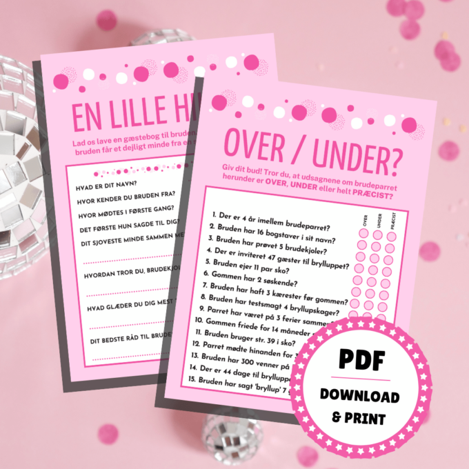 Lou Noire - 8 sjove festlege til polterabend - Spil til polterabend Lou Noire - 8 sjove festlege til polterabend - Spil til polterabend