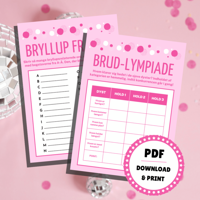 Lou Noire - 8 sjove festlege til polterabend - Underholdning Lou Noire - 8 sjove festlege til polterabend - Underholdning