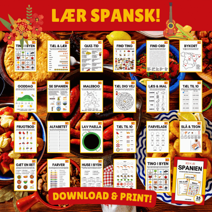 Rejs & Lær - Spanien Lou Noire - Print selv