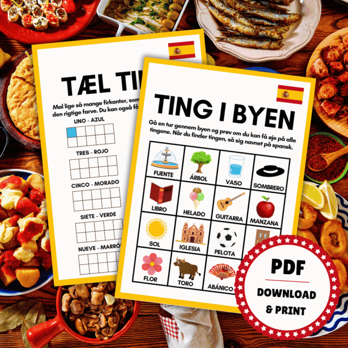 Rejs & Lær - Spanien - Lou Noire - Sprogspil på spansk