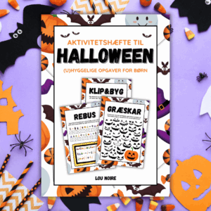 Aktivitetshæfte til Halloween - Lou Noire - Cover