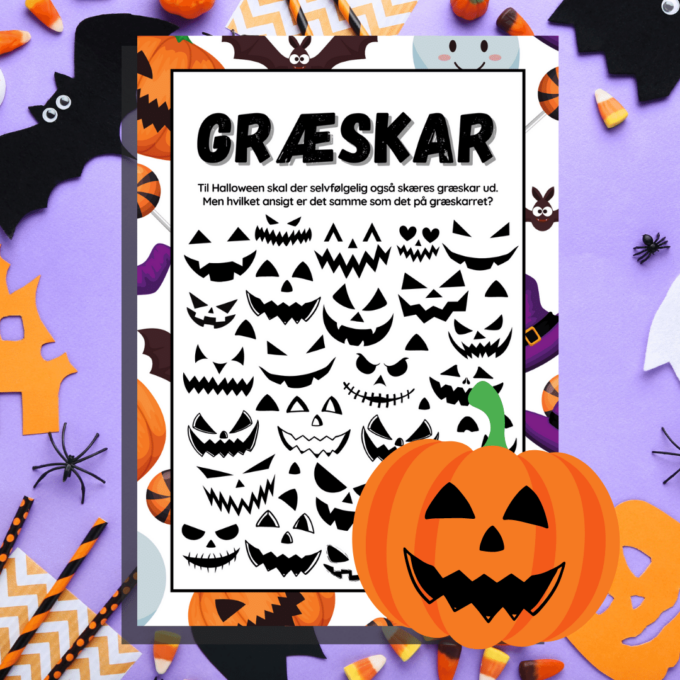 Aktivitetshæfte til Halloween - Lou Noire - Græskar