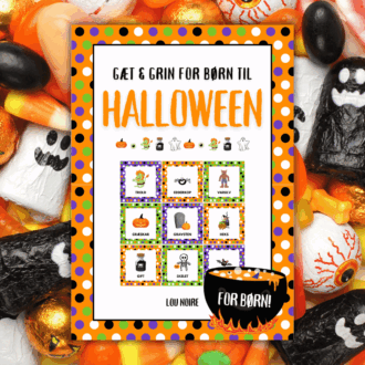 Gæt & Grin for børn til Halloween - Lou Noire - Cover