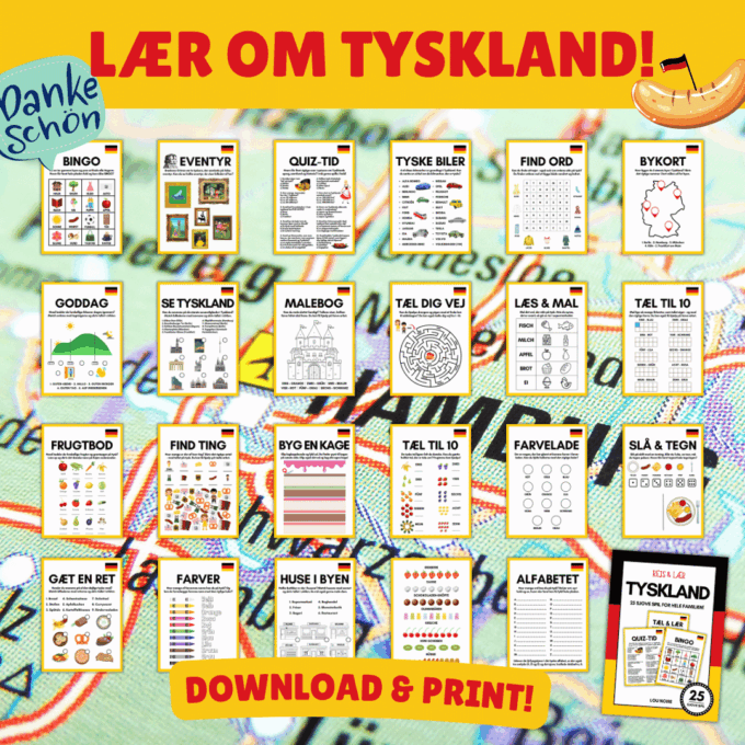 Rejs & Lær - Tyskland - Print selv - Lou Noire