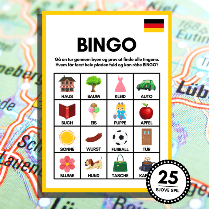 Rejs og Lær - Tyskland - Lou Noire - Rejsespil bingo