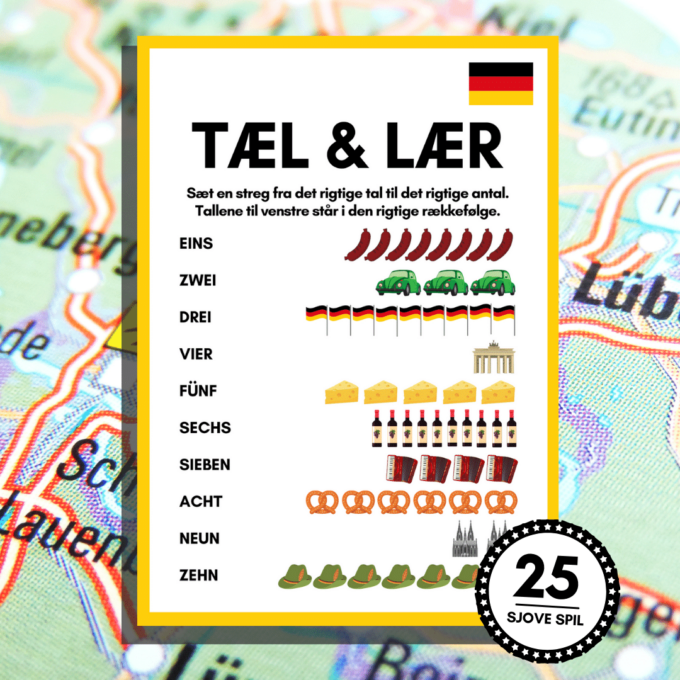 Rejs og Lær - Tyskland - Lou Noire - Tæl på tysk