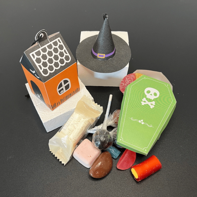 Byg din egen Halloweenfest - for børn - Lou Noire - Slik-kiste