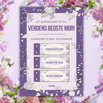 Cover - Et kuponhæfte til Verdens Bedste Mor - Lou Noire