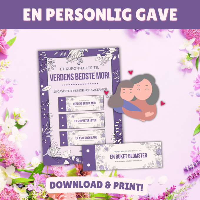 Gave til mor - Et kuponhæfte til Verdens Bedste Mor - Lou Noire Gave til mor - Et kuponhæfte til Verdens Bedste Mor - Lou Noire