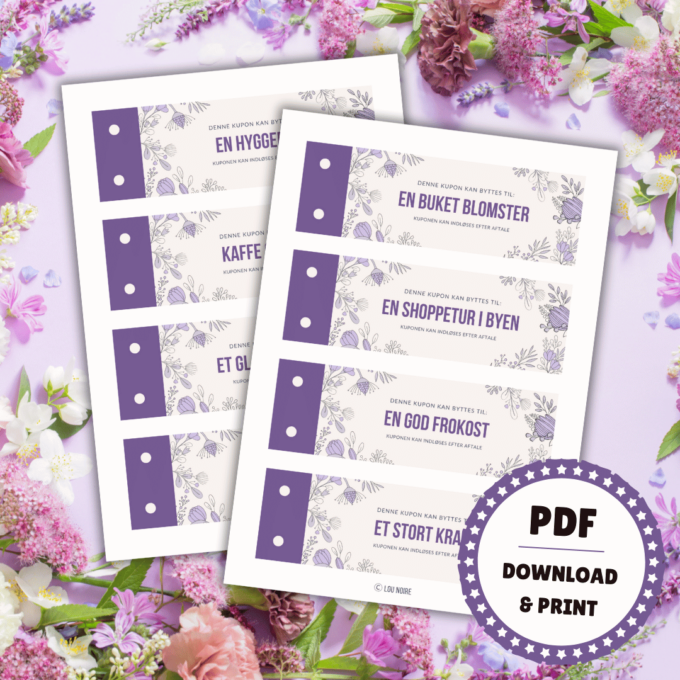 Mors Dags Gave - Et kuponhæfte til Verdens Bedste Mor - Lou Noire Mors Dags Gave - Et kuponhæfte til Verdens Bedste Mor - Lou Noire