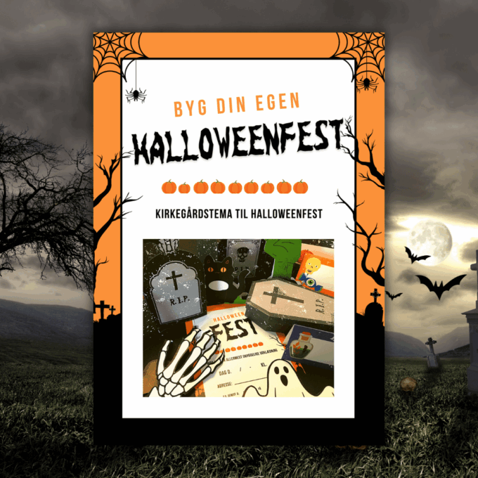 Byg din egen Halloweenfest - kirkegård - Lou Noire - Cover