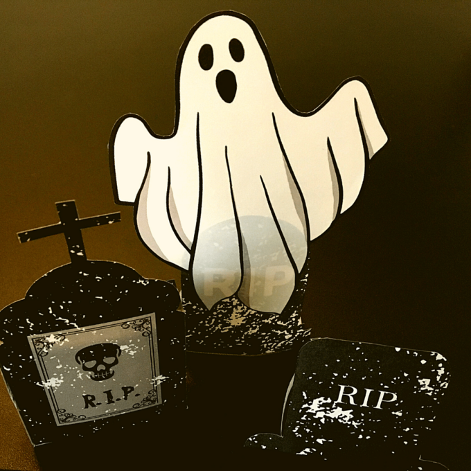 Byg din egen Halloweenfest - kirkegård - Lou Noire - Spøgelse