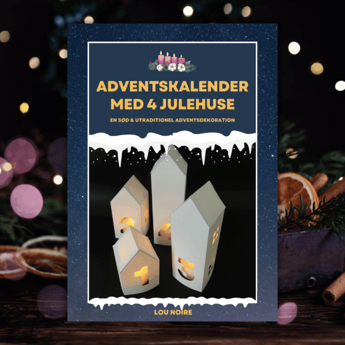 Advents-kalender med 4 julehuse - Lou Noire - Cover