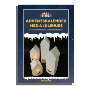 Adventskalender med 4 julehuse - Lou Noire - cover