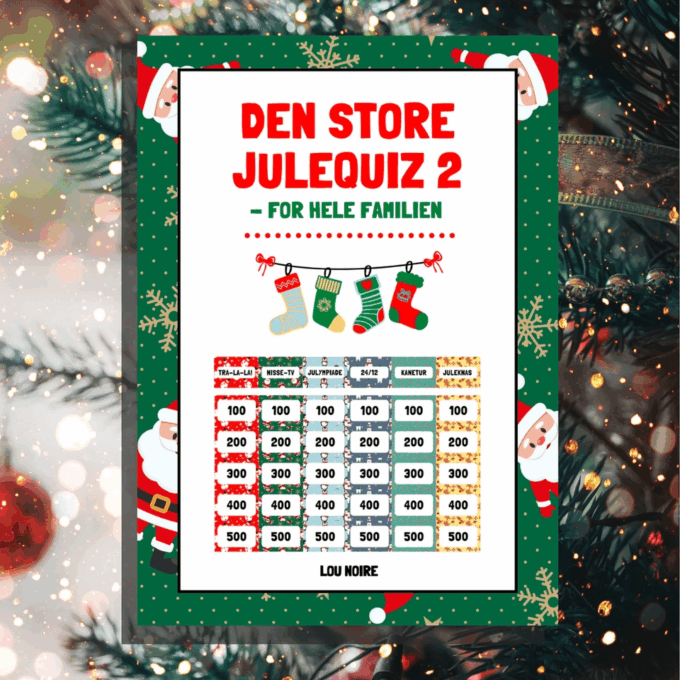Den Store Julequiz 2 - for hele familien - Lou Noire - Cover