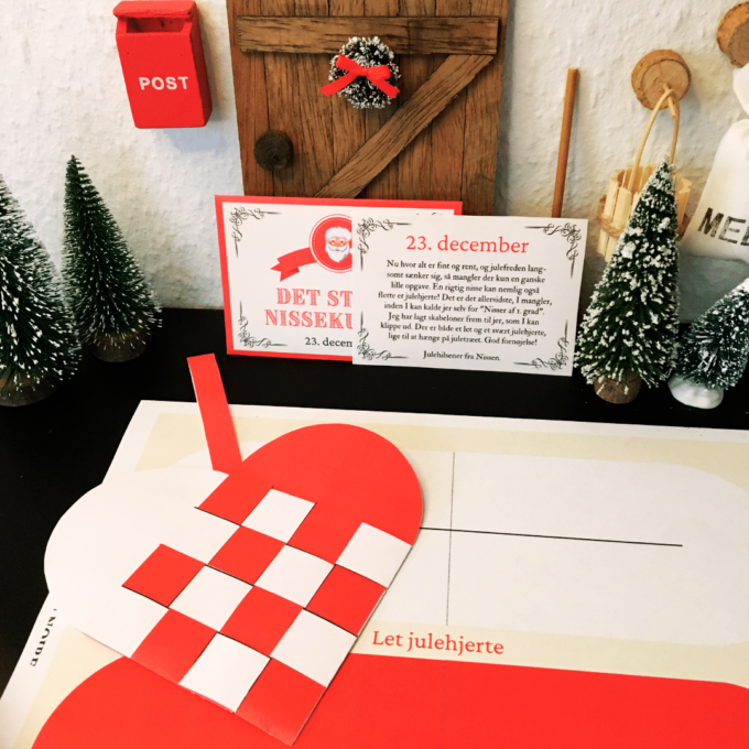Det Store Nissekursus - Lou Noire - Skabelon til julehjerte Det Store Nissekursus Lou Noire - Skabelon til julehjerte