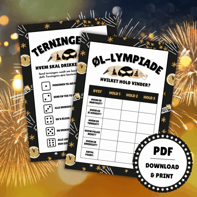 8 sjove spil til nytår - Lou Noire - Sjove spil til nytår 8 sjove spil til nytår - Lou Noire - Sjove spil til nytår