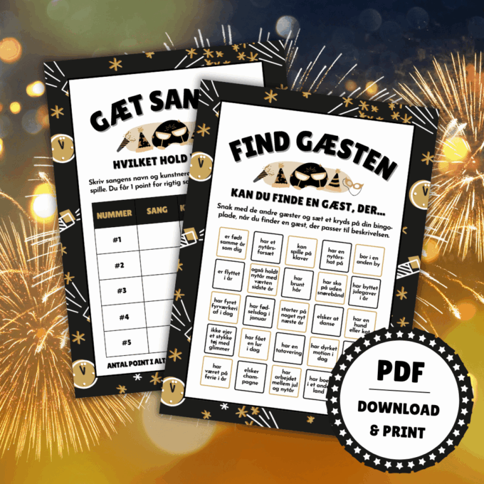 8 sjove spil til nytår - Lou Noire - Underholdning til nytår 8 sjove spil til nytår - Lou Noire - Underholdning til nytår