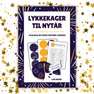 Cover - Lykkekager til nytår - blå - Lou Noire