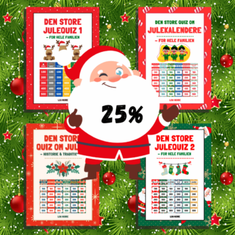 Den Store Julequiz-pakke - Spilpakker - Lou Noire - cover